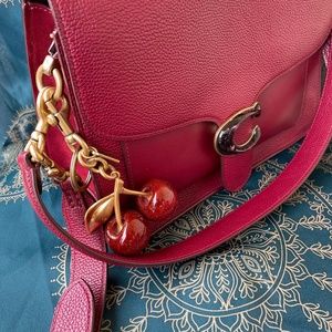 Coach bag & Coach cherry key ring